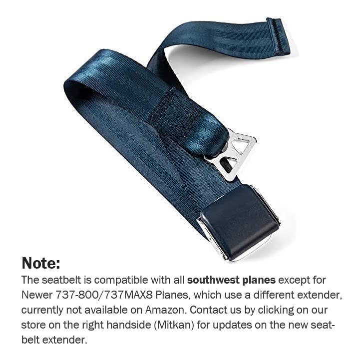 Mirone Adjustable Airplane Seat Belt Extender for Only Southwest Airlines Plane (7-32 Inch), E-9 Safety Certified Seatbelt (Type B) - Image 3